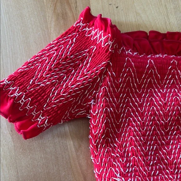 Cider Vibrant Red Ruffle Bikini Set - Picture 2 of 7